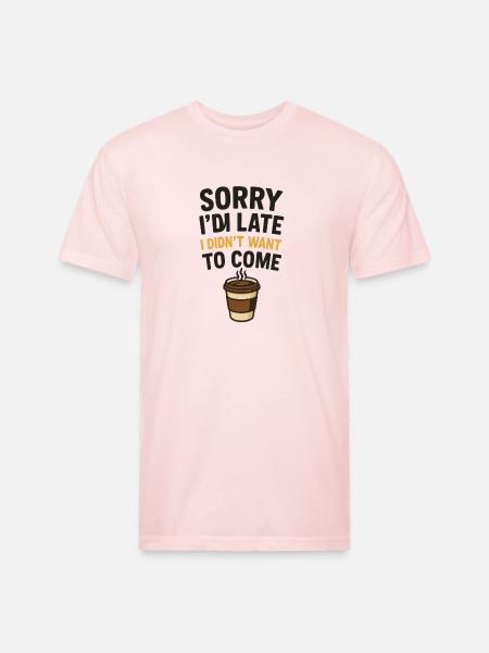 Sorry - Unisex Poly/Cotton T-Shirt - blush pink