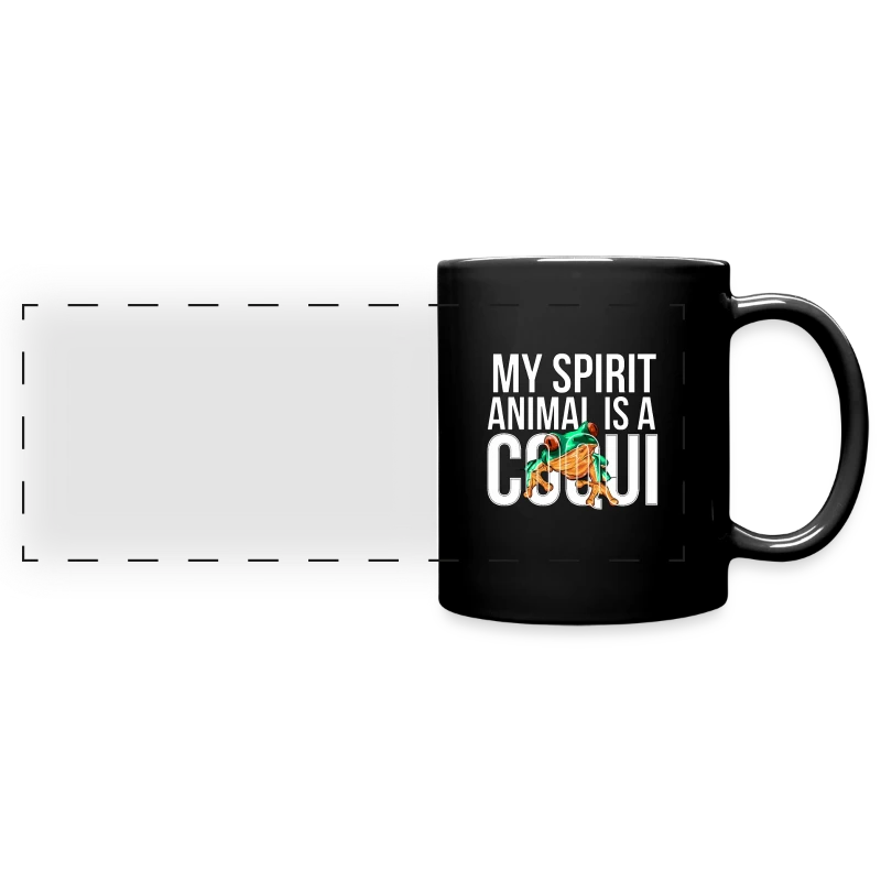 My Spirit Animal is a Coqui Boricua Puerto Rico - Full Color Panoramic Mug