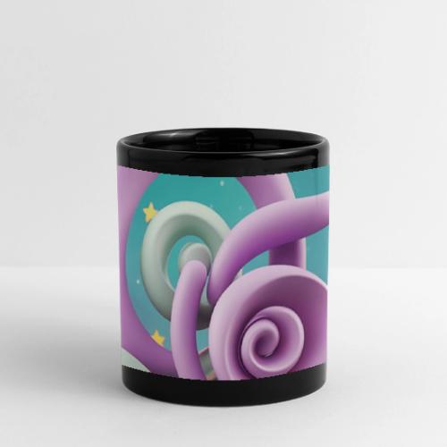 Lila Bloom | Double Floral Eco-Inspired Art - Full Color Panoramic Mug