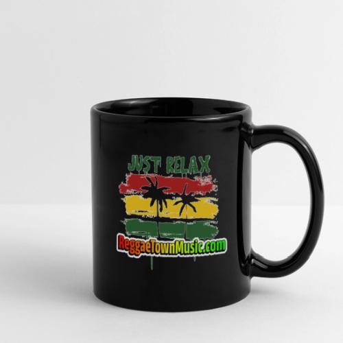 Just relax reggae rasta tropical sunset - Full Color Panoramic Mug