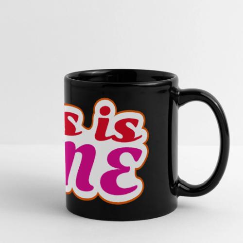 This Is Fine - Full Color Panoramic Mug