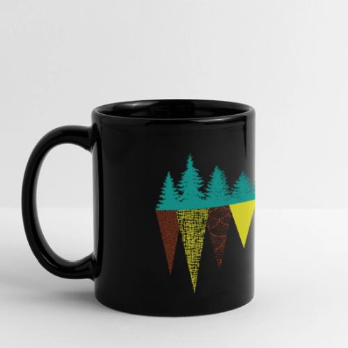 Treeline Geometry - Full Color Panoramic Mug