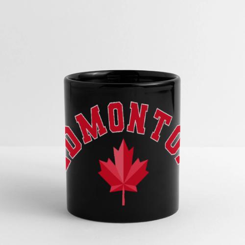 Edmonton with maple leaf - Full Color Panoramic Mug