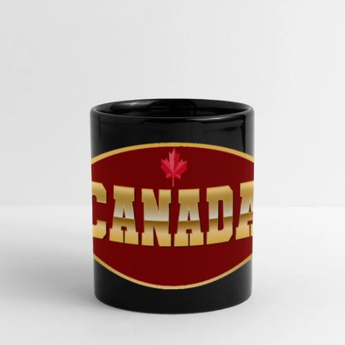 Canada in golden letters - Full Color Panoramic Mug