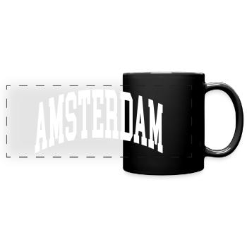 Amsterdam - Full Color Panoramic Mug - black - Front