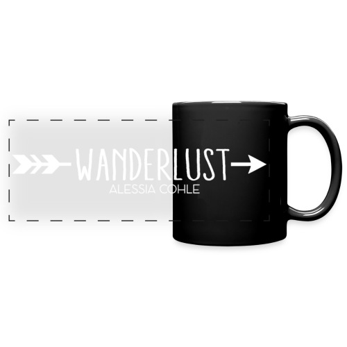 Wanderlust (white logo) - Full Color Panoramic Mug