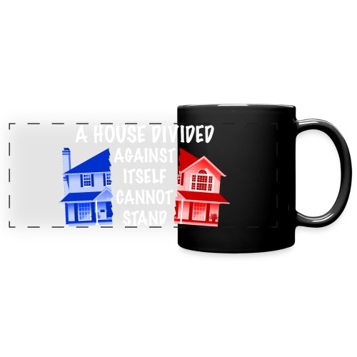 A House Divided - White Text - Full Color Panoramic Mug