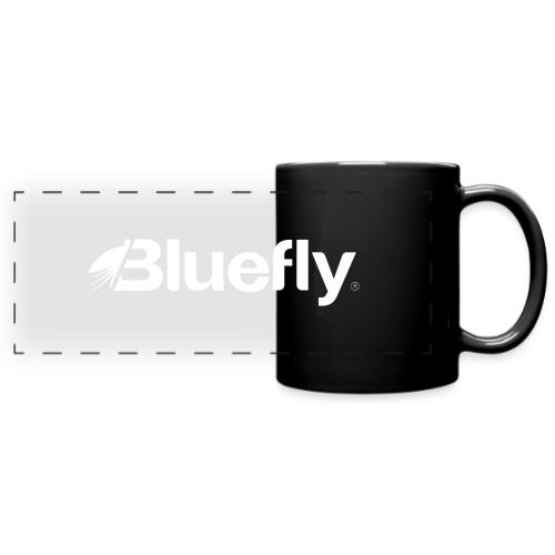 Bluefly Logotype - White - Full Color Panoramic Mug