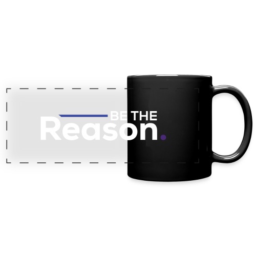 Be the Reason Logo (White) - Full Color Panoramic Mug