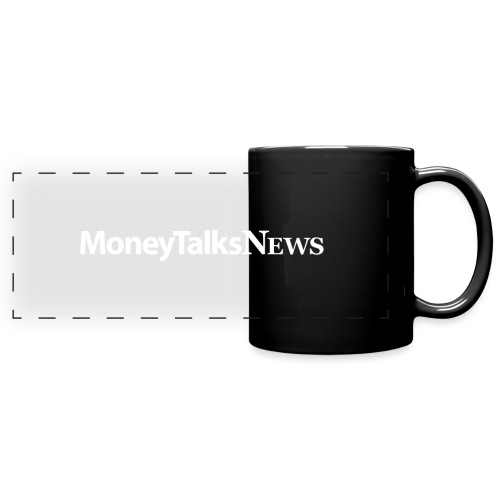 Money Talks News Logo - White - Full Color Panoramic Mug