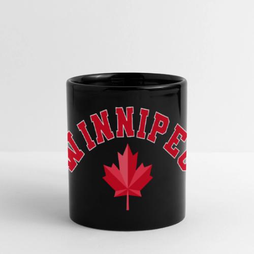 Winnipeg with maple leaf - Full Color Panoramic Mug