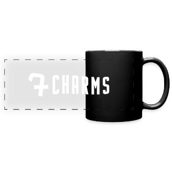 7Charms Logo Mono White - Full Color Panoramic Mug - black - Front