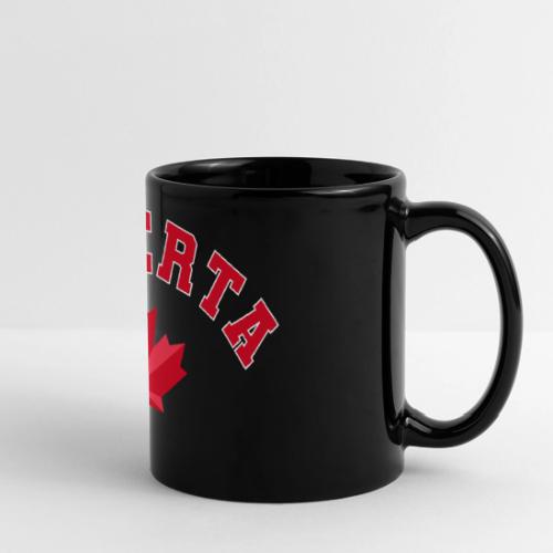 Alberta with maple leaf - Full Color Panoramic Mug