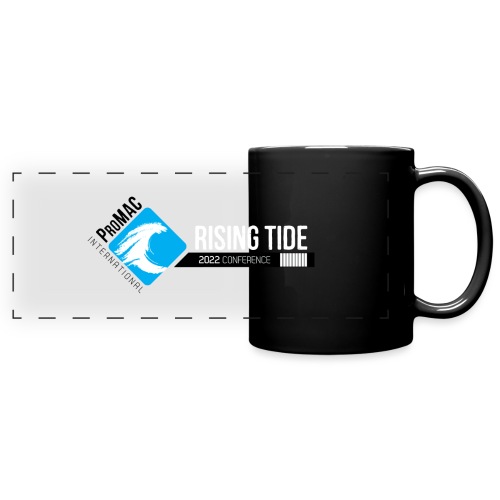 Rising Tide 2022 Horizontal Logo White Tide Text - Full Color Panoramic Mug