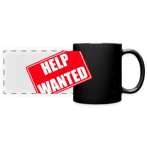 Help Wanted sign Tilted - Full Color Panoramic Mug