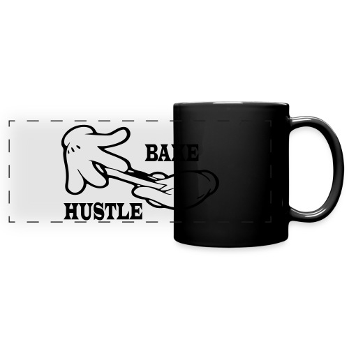 Wake bake hustle repeat - Full Color Panoramic Mug