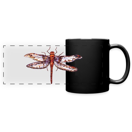 Dragonfly red - Full Color Panoramic Mug