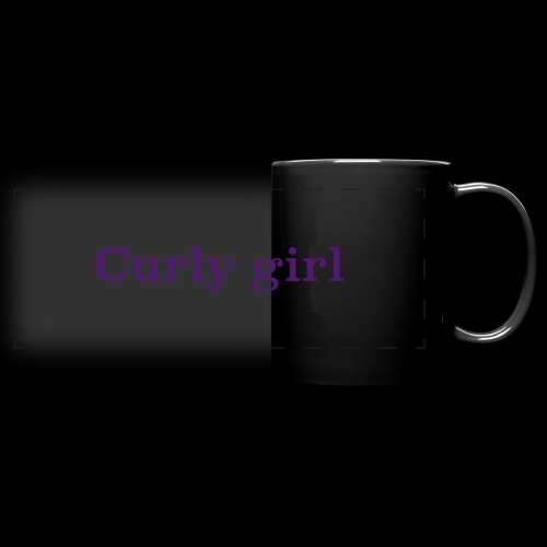 curly girl - Full Color Panoramic Mug