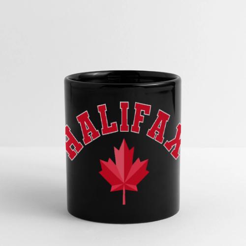 Halifax with maple leaf - Full Color Panoramic Mug