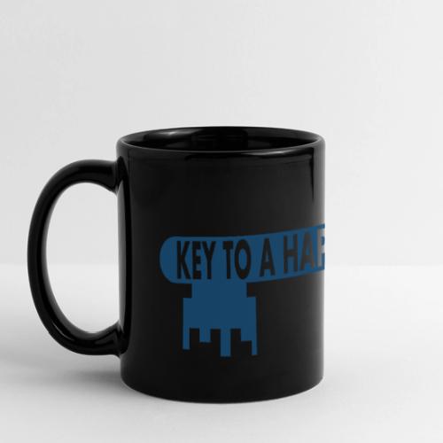 Jesus and Coffee the key to a happy life - Full Color Panoramic Mug