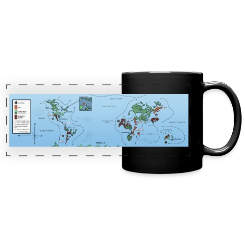 Miriam's World Colored Map - Full Color Panoramic Mug