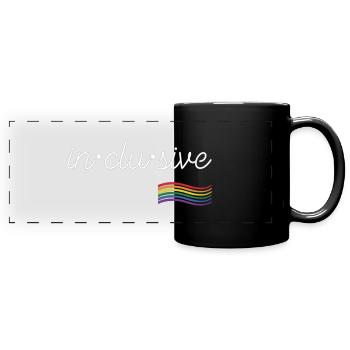 Inclusive - Full Color Panoramic Mug - black - Front