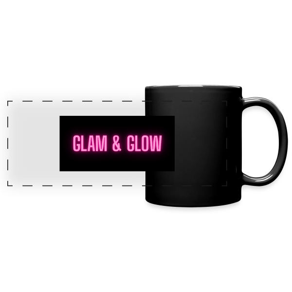 Glam Glow Black - Full Color Panoramic Mug