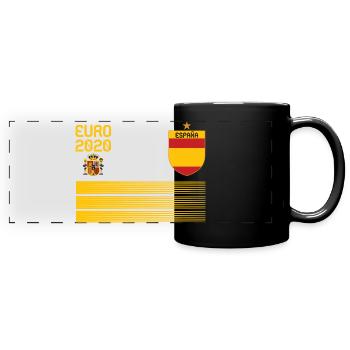 Spain Football Jersey 2020 Espana Soccer - Full Color Panoramic Mug - black - Front