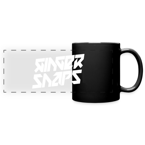 Ginger Snap5 logo (two lines white) - Full Color Panoramic Mug