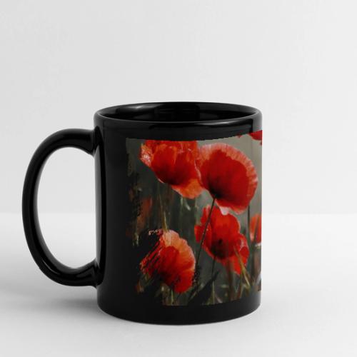 Remembrance Day with Poppies - Full Color Panoramic Mug