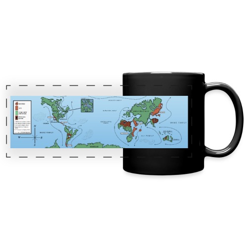 Lindas World Colored Map - Full Color Panoramic Mug