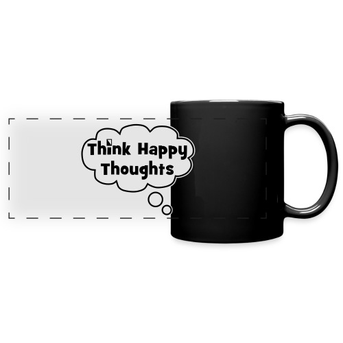 Think Happy Thoughts Bubble - Full Color Panoramic Mug