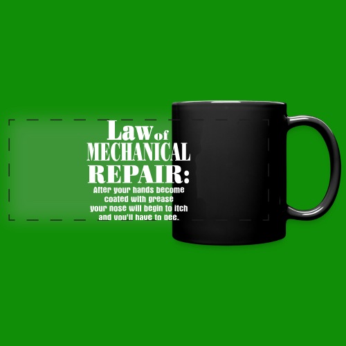 Law of Mechanical Repair - Full Color Panoramic Mug