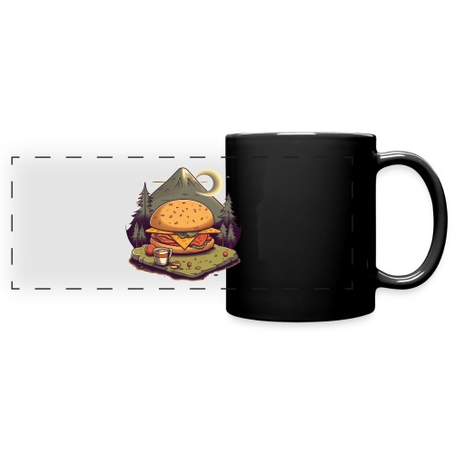 Cheeseburger Campout - Full Color Panoramic Mug