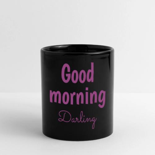 Good Morning Darling - Cute Romantic Coffee Mug - Full Color Panoramic Mug