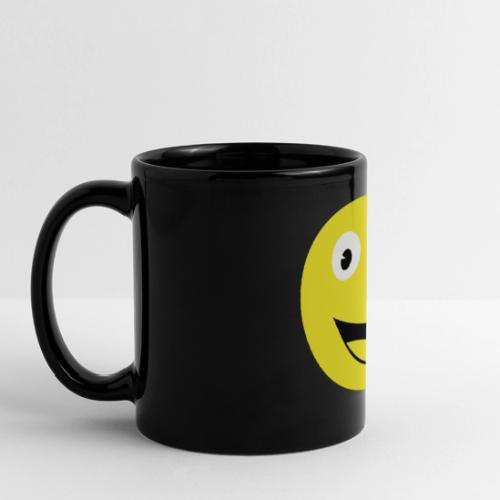 Yellow Happy Face Print - Full Color Panoramic Mug