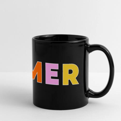 Multicolor GAMER Typography Design - Full Color Panoramic Mug