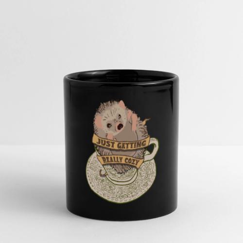 Hedgehog in cup - Full Color Panoramic Mug