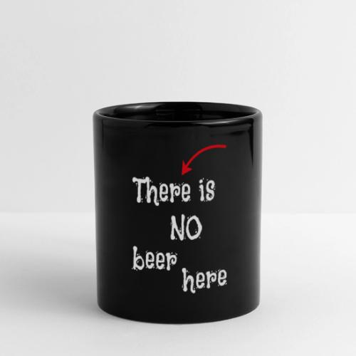 Beer Joke Coffee Cup - Modern White Font Gift - Full Color Panoramic Mug