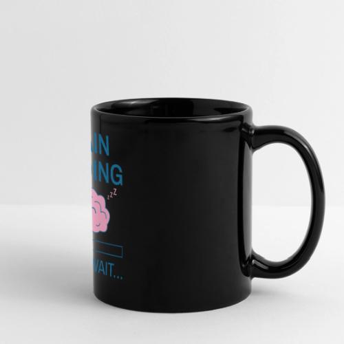 Brain Loading Funny Minimalist Humor - Full Color Panoramic Mug