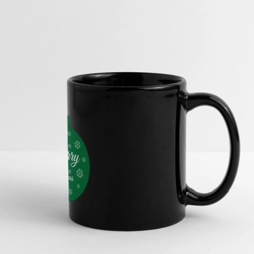 Christmas Ornament Mug - Festive Green Bauble Cup - Full Color Panoramic Mug