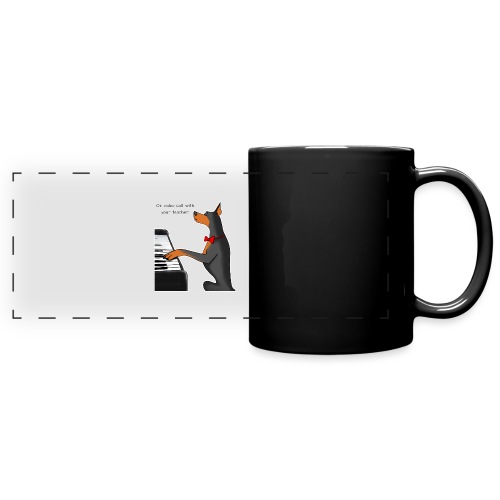 On video call with your teacher - Full Color Panoramic Mug