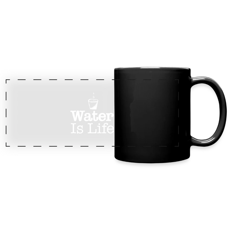 water Is Life W - Full Color Panoramic Mug