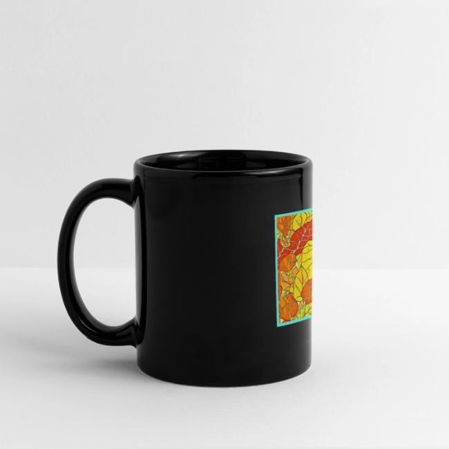 Neon Foliage Burst Vibrant Design