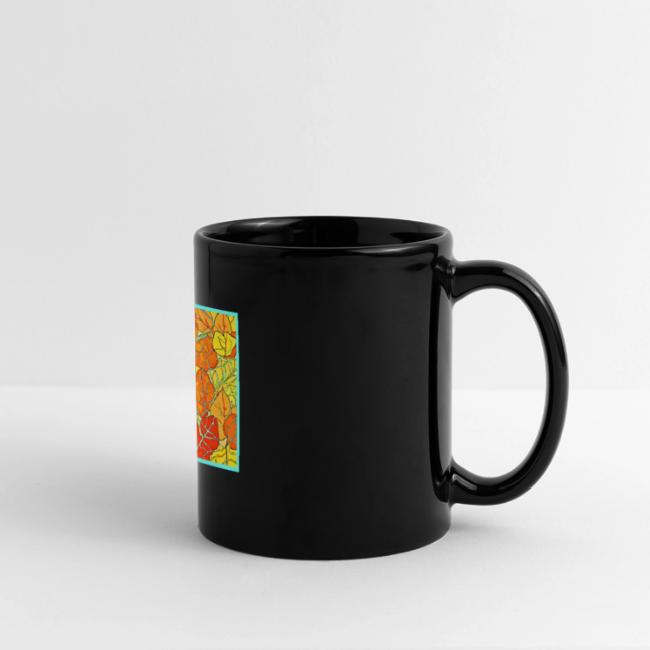 Neon Foliage Burst Vibrant Design