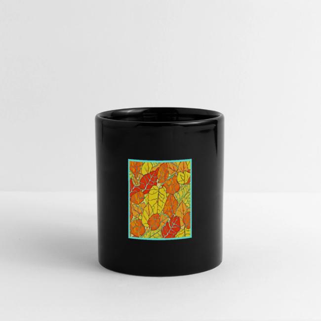 Neon Foliage Burst Vibrant Design