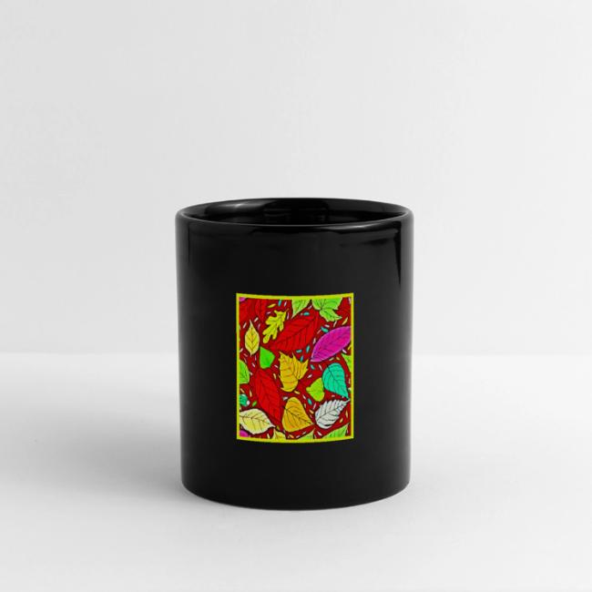 Rainbow Leaves Vibrant Pattern