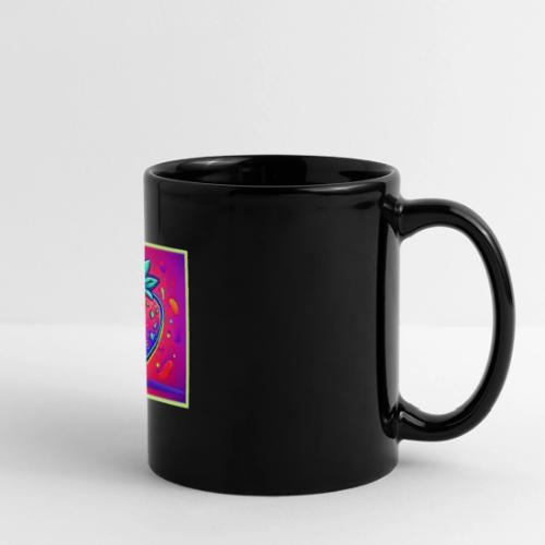Neon Strawberry Pop - Full Color Panoramic Mug