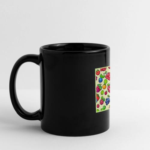 Berry Fruit Pattern Design - Full Color Panoramic Mug