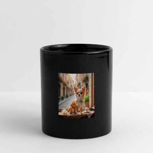Morning coffee Chihuahua - Full Color Panoramic Mug